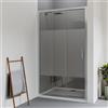 Leroy Merlin Porta doccia scorrevole L 95-100 cm x H 190 cm per nicchia in vetro trasparente SP. 6 mm, profilo lucido cromo, serie Verve