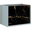 BADEN HAUS Mobile da bagno sospeso sotto lavabo L 70 x H 48 x P 46 cm bianco, 2 cassetti BADEN HAUS Bellagio