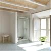 SANYCCES Porta doccia saloon L 86-90 cm x H 190 cm per nicchia in vetro trasparente SP. 6 mm, profilo lucido cromo, serie Bilbao