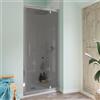 SANYCCES Porta doccia saloon L 66-70 cm x H 190 cm per nicchia in vetro fumè SP. 6 mm, profilo lucido cromo, serie Bilbao