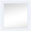 Leroy Merlin Specchio quadrato in legno bianco 98 x 98 cm
