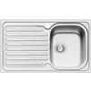 DELINIA Lavello integrato 1 vasca in inox argento DELINIA Amaltia L 50 x L 86 cm