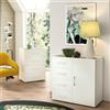 TERRANEO Mobile Multiuso L 90 x H 87 x P 41 cm bianco