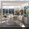 Leroy Merlin Pergola bioclimatica 3x3 m in alluminio bianco - Spell