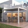 Leroy Merlin Pergola in alluminio bianco copertura mobile 392x300 cm - Spell