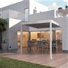Leroy Merlin Pergola bioclimatica addossata 3x4 m in alluminio colore bianco - Spell