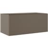 VISOBATH Mobile da bagno sospeso sotto lavabo L 80 x H 35 x P 45 cm marrone laccato opaco, 1 cassetto VISOBATH element