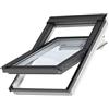 VELUX Finestra da tetto (faccia inclinata) VELUX GGL BK04 2070 manuale L 47 x H 98 cm bianco e grigio antracite