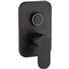 JACUZZI RUBINETTERIA Rubinetto per doccia getto laminare cristallino Serena nero opaco JACUZZI RUBINETTERIA