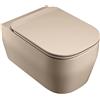 OLYMPIA CERAMICA Vaso WC sospeso OLYMPIA CERAMICA tutto evo, sedile escluso P 53 x L 36 x H 42 cm marrone