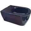 OLYMPIA CERAMICA Vaso WC sospeso OLYMPIA CERAMICA tutto evo nero lucido, sedile escluso P 53 x L 36 x H 42 cm