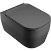 OLYMPIA CERAMICA Vaso WC sospeso OLYMPIA CERAMICA tutto evo, sedile escluso P 53 x L 36 x H 42 cm nero