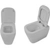 OLYMPIA CERAMICA Vaso WC filomuro OLYMPIA CERAMICA tutto evo senza brida, sedile escluso P 53 x L 36 x H 42.5 cm bianco