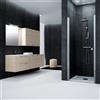Leroy Merlin Porta doccia saloon L 97-101 cm x H 201.7 cm per nicchia in vetro trasparente SP. 6 mm, profilo lucido cromo, serie Glam