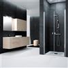 Leroy Merlin Porta doccia saloon L 117-121 cm x H 200 cm per nicchia in vetro trasparente SP. 6 mm, profilo lucido cromo, serie Glam