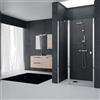 Leroy Merlin Porta doccia saloon L 97-101 cm x H 201.7 cm per nicchia in vetro trasparente SP. 6 mm, profilo lucido cromo, serie Glam