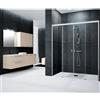 Leroy Merlin Porta doccia scorrevole L 167-171 cm x H 200 cm per nicchia in vetro trasparente SP. 6 mm, profilo satinato cromo, serie Glam