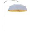 LUMICOM Lampada da terra Tokyo paralume bianco, foglia oro H 165 cm, ø35 cm E27 Max 42W LUMICOM