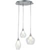 LUCE AMBIENTE DESIGN Lampadario Neoclassico Skyline trasparente paralume trasparente 3x G9 LUCE AMBIENTE DESIGN
