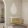 Leroy Merlin Mobile bagno da fissare con lavabo Portofino L 100.2 x H 54.6 x P 40 cm rovere oro liscio effetto legno
