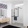 Leroy Merlin Box doccia walk-in Elidesign, vetro 8 mm, H 200 cm, profilo nero