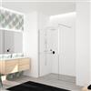 Leroy Merlin Box doccia walk-in Elidesign, vetro 8 mm, H 200 cm, profilo cromo