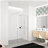 Leroy Merlin Box doccia walk-in Elidesign, vetro 8 mm, H 200 cm, profilo cromo