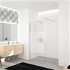 Leroy Merlin Box doccia walk-in Elidesign, vetro serigrafato 8 mm, H 200 cm, profilo cromo