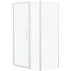 SIRO Pannello laterale per box doccia Record L 80 x H 195cm, Sp. 6 mm vetro smerigliato profilo in alluminio