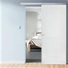 Leroy Merlin Porta scorrevole reversibile POLARIS in mdf bianco, L 80 x H 210 cm, con binario Silver