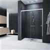 Leroy Merlin Porta doccia scorrevole L 97-101 cm x H 200 cm per nicchia in vetro trasparente SP. 6 mm, profilo lucido cromo, serie Glam