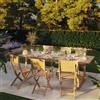 NATERIAL Set tavolo e sedie Solaris NATERIAL beige per 6 persone