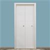 Leroy Merlin Porta interna pieghevole a libro Sun in legno colore bianco, L 80 x H 210 cm, apertura reversibile