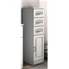 BADEN HAUS Colonna per mobile bagno Paola BADEN HAUS 3 cassetti 1 anta P 33.5 x L 30 x H 112 cm bianco