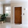 DI.BI. Porta blindata DI.BI. Iro L 90 x H 200 cm in PVC noce scuro, apertura spingere a sinistra, falso telaio incluso
