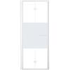 Leroy Merlin Porta doccia pieghevole L 97-101 cm x H 195 cm per nicchia in vetro smerigliato SP. 6 mm, profilo opaco bianco, serie Record