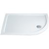 Leroy Merlin Piatto doccia in resina Slimline bianco L 90 x L 80 x H 4 cm effetto pietra