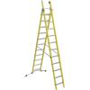 FACAL Scala a sfilo FACAL Vetroprima in fibra di vetro 2 rampe da 12 gradini portata massima 150 kg EN 131 per lavori fino a 7.2 m