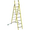 FACAL Scala a sfilo FACAL Vetroprima in fibra di vetro 2 rampe da 8 gradini portata massima 150 kg EN 131 per lavori fino a 5.1 m