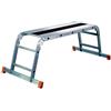 FACAL Scala multiposizione FACAL Alfa 1 in alluminio 2 + 2 gradini portata massima 150 kg EN 131 per lavori fino a 2.5 m