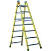 FACAL Scala FACAL doppia Professional in fibra di vetro 7 gradini portata massima 150 kg EN 131 per lavori fino a 3.2 m