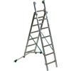 FACAL Scala a sfilo FACAL Super Prima in alluminio 2 rampe da 7 gradini portata massima 150 kg EN 131 per lavori fino a 4.5 m