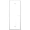 Leroy Merlin Porta doccia pieghevole L 97-101 cm x H 195 cm per nicchia in vetro trasparente SP. 6 mm, profilo opaco bianco, serie Record