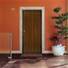 Yale Porta blindata YALE Terry L 90 x H 210 cm in melaminico noce scuro/bianco, apertura spingere a destra, falso telaio incluso