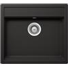 DELINIA Lavello integrato 1 vasca in quarzo nero DELINIA Onega L 51 x L 57 cm