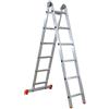 FACAL Scala multiposizione FACAL Hobby in alluminio 6 + 6 gradini portata massima 150 kg EN 131 per lavori fino a 4.6 m