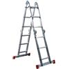 FACAL Scala multiposizione FACAL Hobby in alluminio 3 + 3 +3 + 3 gradini portata massima 150 kg EN 131 per lavori fino a 4.6 m