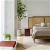LUMICOM Lampadario Moderno Organic bianco paralume bianco E27 Ø60cm LUMICOM
