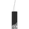 LUMICOM Lampadario Moderno Organic nero paralume nero E27 Ø60cm LUMICOM