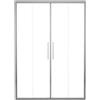 Leroy Merlin Porta doccia scorrevole L 167-171 cm x H 195 cm per nicchia in vetro trasparente SP. 6 mm, profilo lucido cromo, serie Record